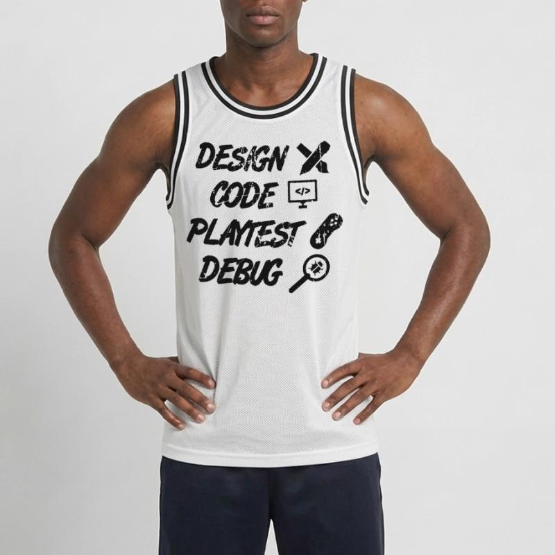Design Code Playtest Debug Men's Basketball Jersey
