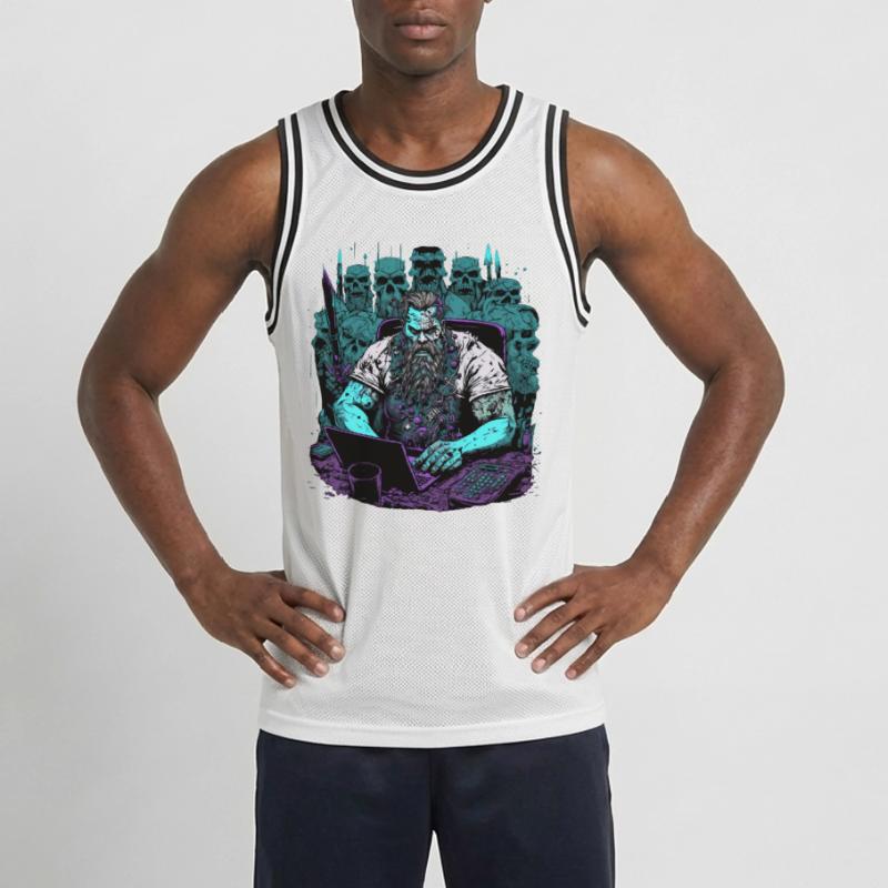 Admin Wiking programs computers Men's Basketball Jersey