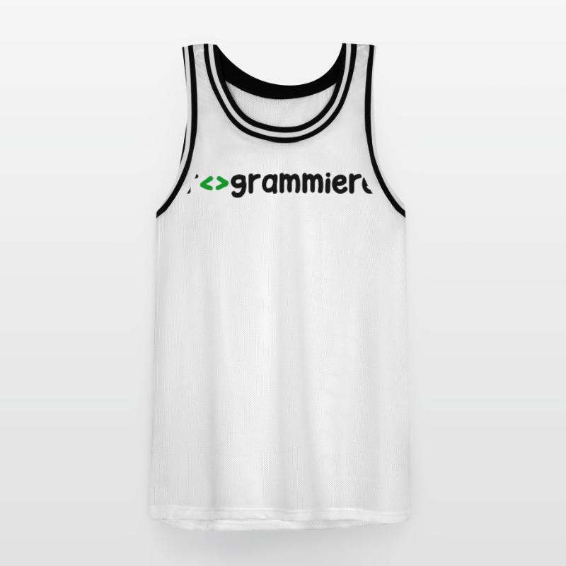 Programmierer Developer Webentwickler Skripting Männer Basketball-Trikot