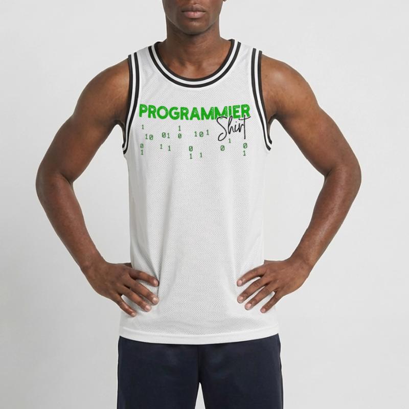 Programmeur Développeur Code Statement Scripting Maillot de basket Homme