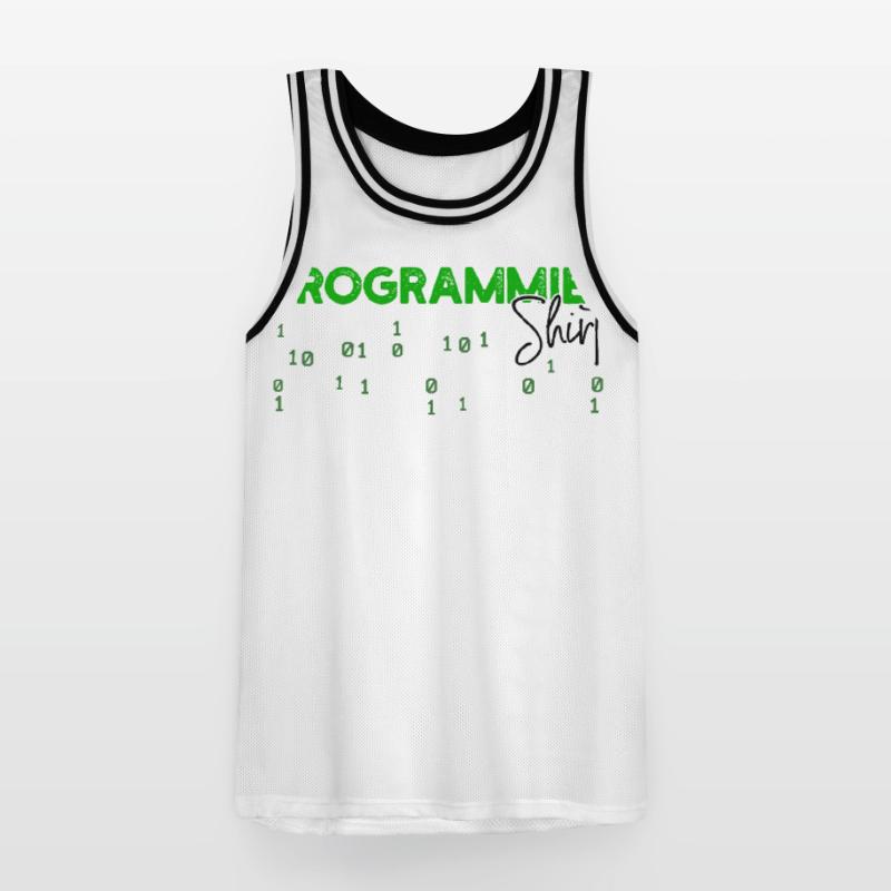 Programmeur Développeur Code Statement Scripting Maillot de basket Homme