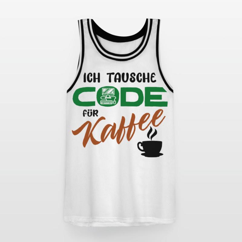 Programmierer Softwareentwickler Developer Code Männer Basketball-Trikot