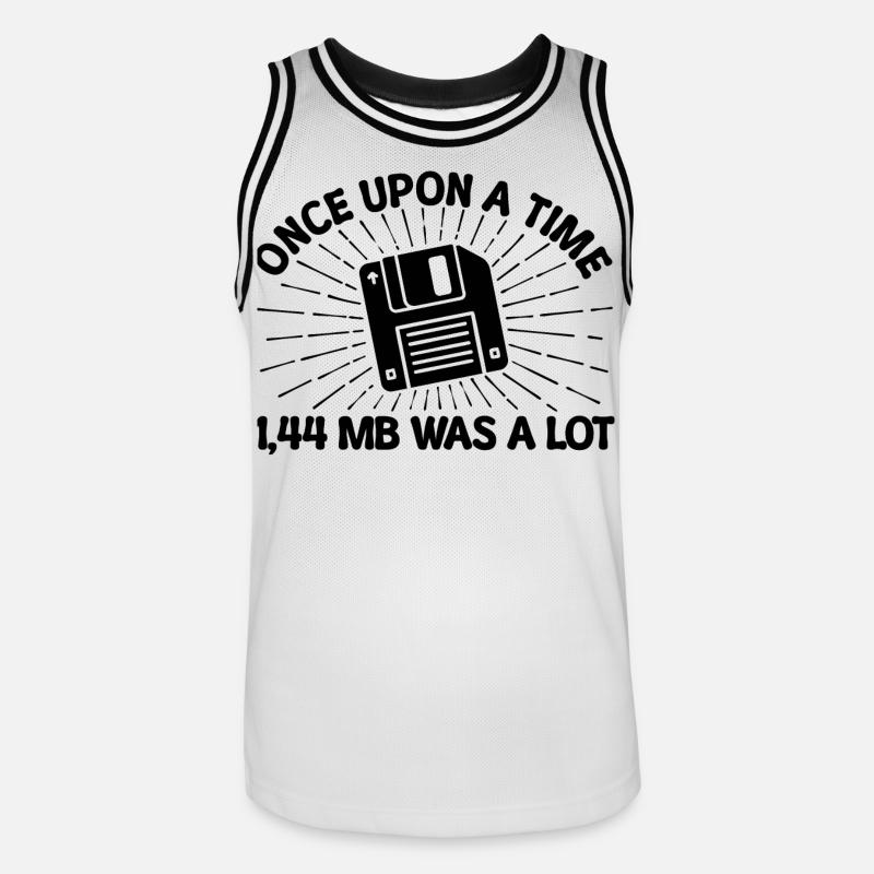 Déclaration du développeur Programmer Debug Skripting - Maillot de basket Homme - blanc/noir