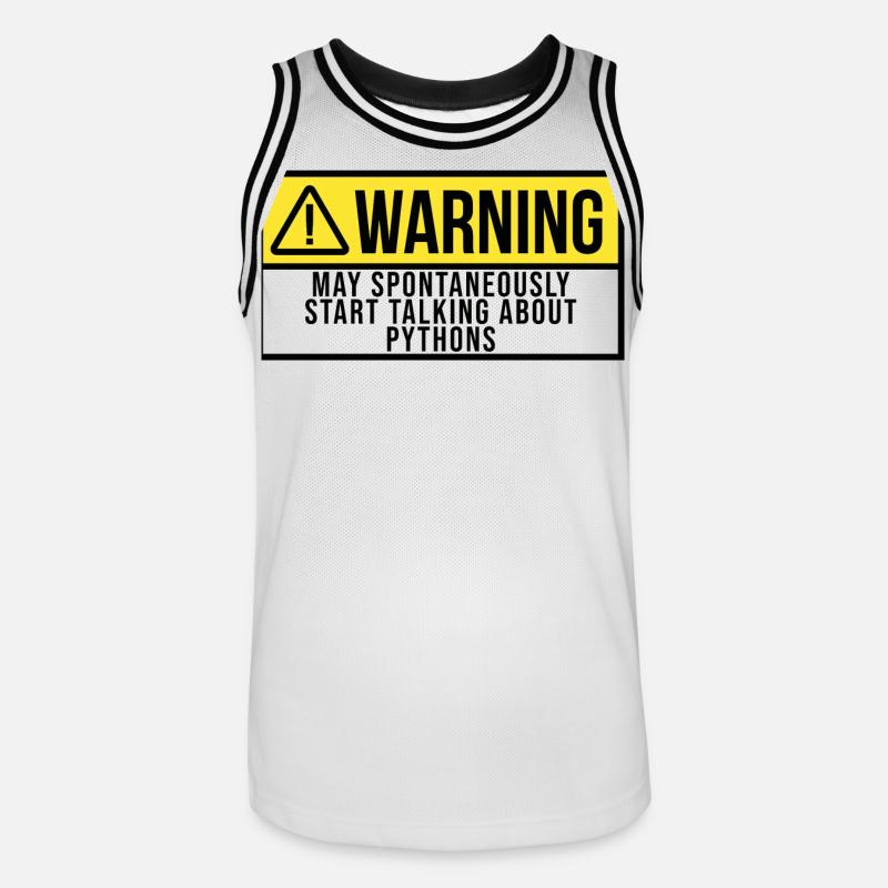 Python - Men's Basketball Jersey - white/black