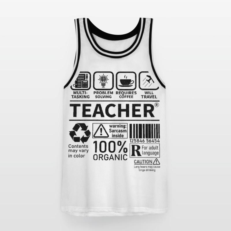 Teacher multi tasking problem solving requires Men's Basketball Jersey