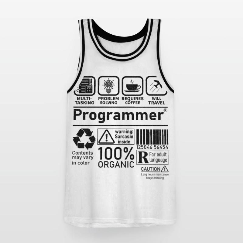 Programmer multi tasking problem solving requires Männer Basketball-Trikot