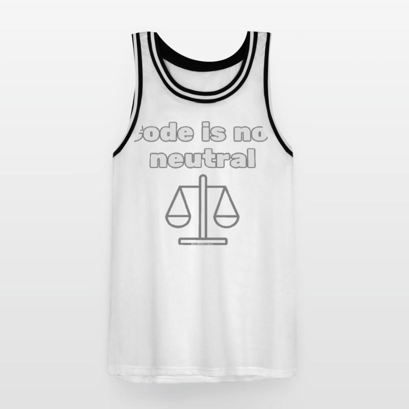 Code Is Not Neutral - Ethical Coder Statement Männer Basketball-Trikot