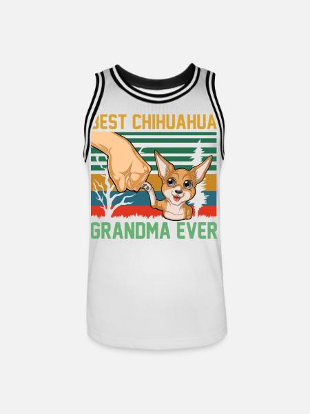 Chihuahua - Maillot de basket Homme - blanc/noir