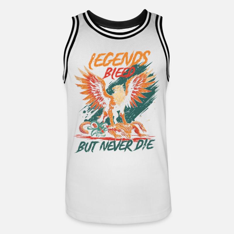 Griffin Mythological Creatures - Men's Basketball Jersey - white/black