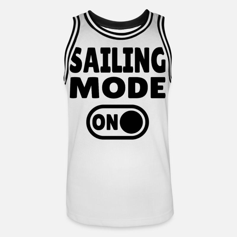 Mode Navigation Activé - Navigation Active - Maillot de basket Homme - blanc/noir