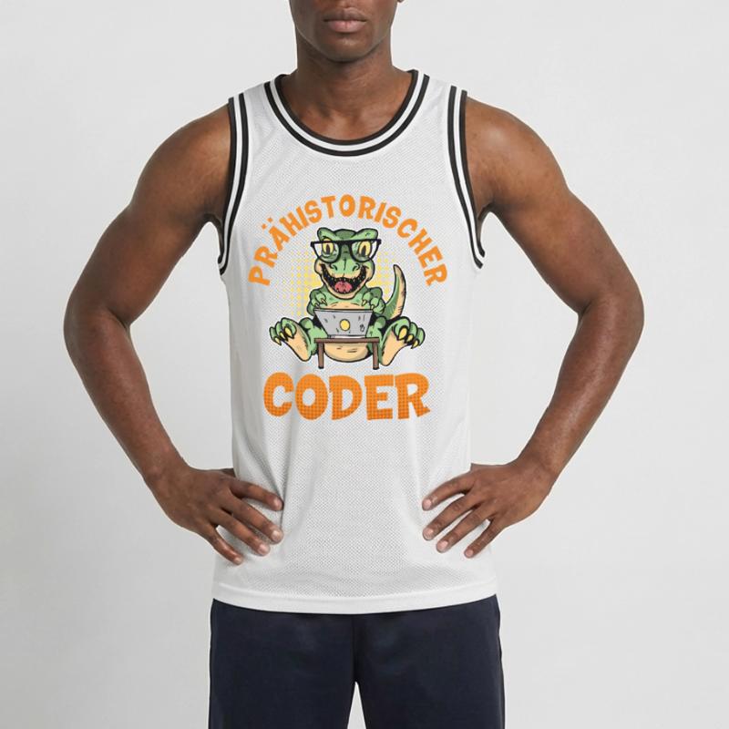 Programmation PRÉHISTORIQUE : Divertissement du CODER Maillot de basket Homme