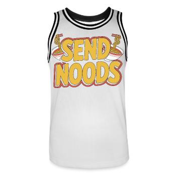 Ramen Send Noods Loves Japanese Food Ramen Chef - Männer Basketball-Trikot - Weiß/Schwarz - Vorne - AI Model Male 185 dark (185cm)
