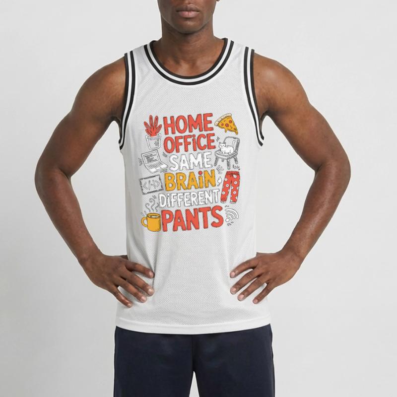 Remote Developer Home Office Same Web Developer Männer Basketball-Trikot