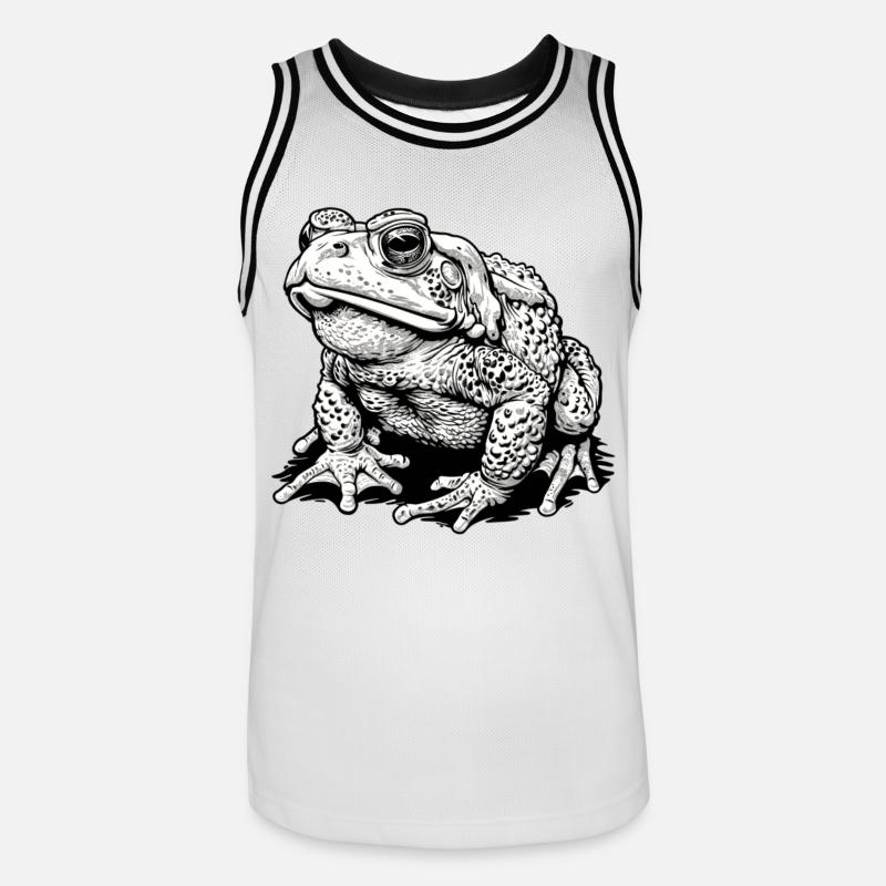 Crapaud crapaud crapaud - Maillot de basket Homme - blanc/noir