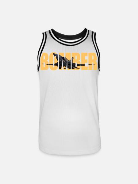 Bomber Tu-22 M3 - Men's Basketball Jersey - white/black
