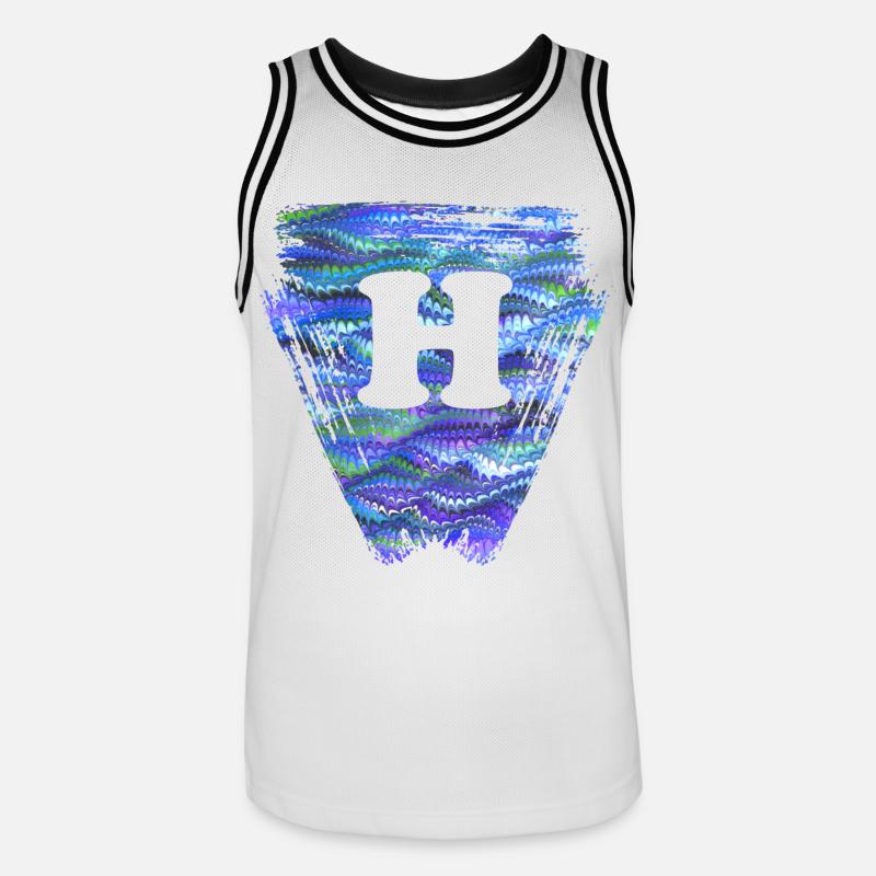 Triangle E 103 h - Men's Basketball Jersey - white/black