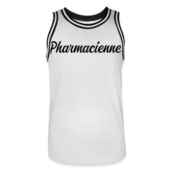 Pharmacist Health Medicines Pharmacy Preparatio - Men's Basketball Jersey - white/black - Front - AI Model Male 185 dark (185cm)