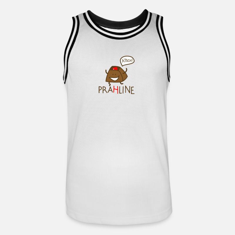 Praline - Männer Basketball-Trikot - Weiß/Schwarz