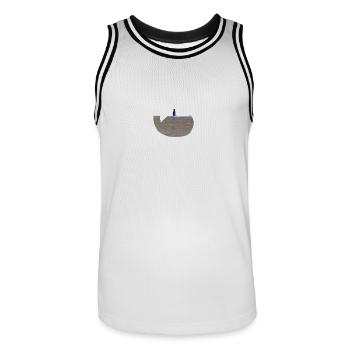Was_Wal - Maillot de basket Homme - blanc/noir - Devant - AI Model Male 185 dark (185cm)