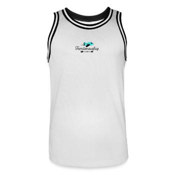 Familienausflug - Männer Basketball-Trikot - Weiß/Schwarz - Vorne - AI Model Male 185 dark (185cm)
