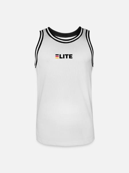 Deutschland Elite - Männer Basketball-Trikot - Weiß/Schwarz