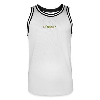 TI Punch La MARTINIQUE - Maillot de basket Homme - blanc/noir - Devant - AI Model Male 185 dark (185cm)