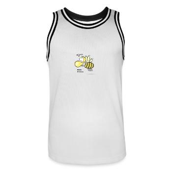 Emse frein - Maillot de basket Homme - blanc/noir - Devant - AI Model Male 185 dark (185cm)