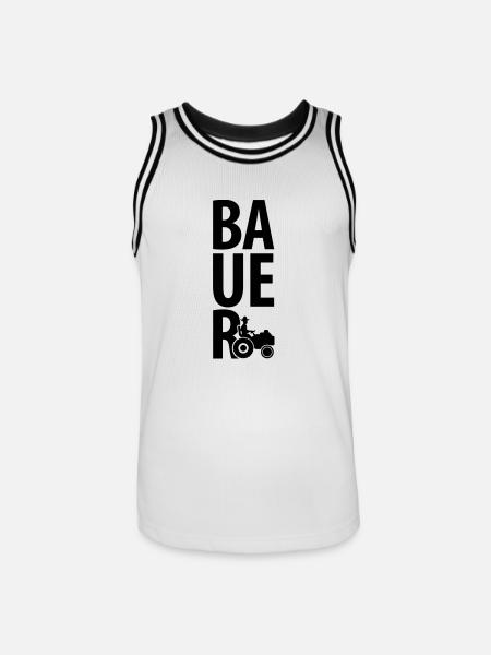 bauer_design_c1 - Men's Basketball Jersey - white/black