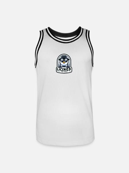 Licensed to Chill - Männer Basketball-Trikot - Weiß/Schwarz