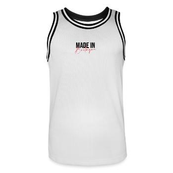 Made in Bretagne - Maillot de basket Homme - blanc/noir - Devant - AI Model Male 185 dark (185cm)