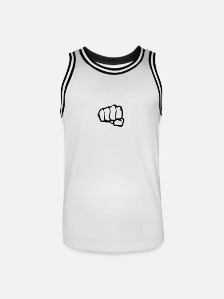 FISTyle - Männer Basketball-Trikot - Weiß/Schwarz
