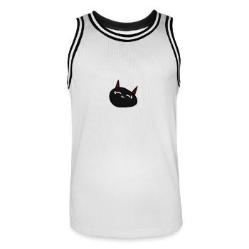 Gyoza contant - Maillot de basket Homme - blanc/noir - Devant - AI Model Male 185 dark (185cm)