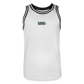 Digga Graffiti Neon Burst - Maillot de basket Homme - blanc/noir - Devant - AI Model Male 185 dark (185cm)