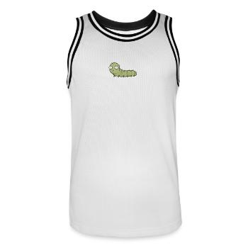PETITS ACTIVISTES | Chenille - Maillot de basket Homme - blanc/noir - Devant - AI Model Male 185 dark (185cm)