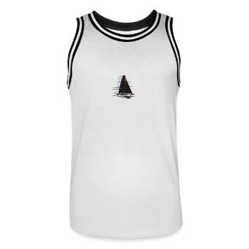 Voile - Maillot de basket Homme - blanc/noir - Devant - AI Model Male 185 dark (185cm)