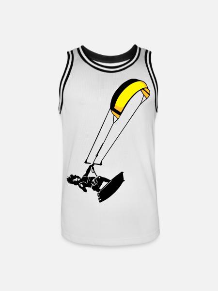 kite-surf - Men's Basketball Jersey - white/black