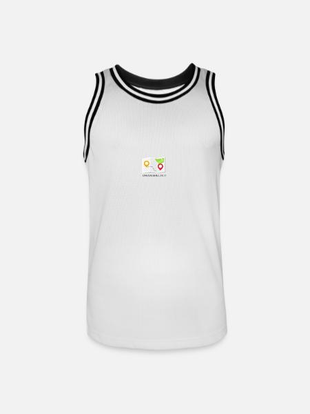 Movers - big thank you! - Men's Basketball Jersey - white/black