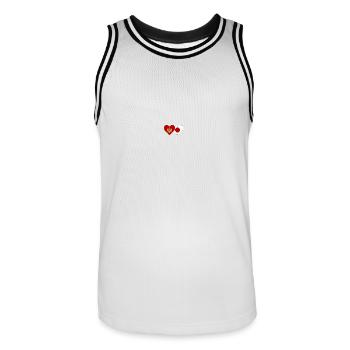 Monténégro Drapeau du Japon - Maillot de basket Homme - blanc/noir - Devant - AI Model Male 185 dark (185cm)
