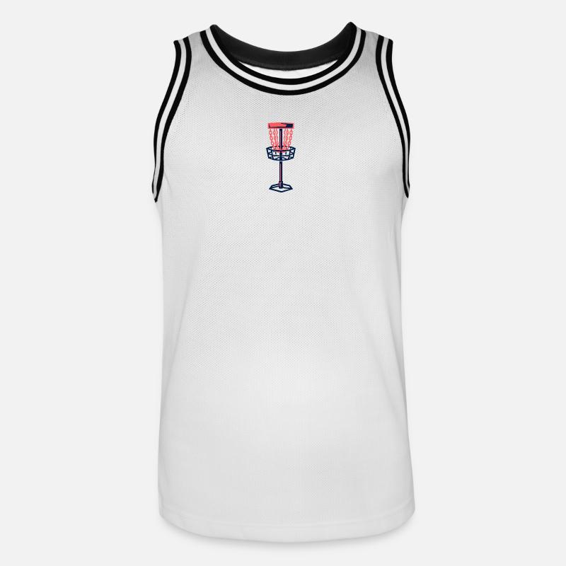 Disc Golf Basket Disc Disc Target - Maillot de basket Homme - blanc/noir