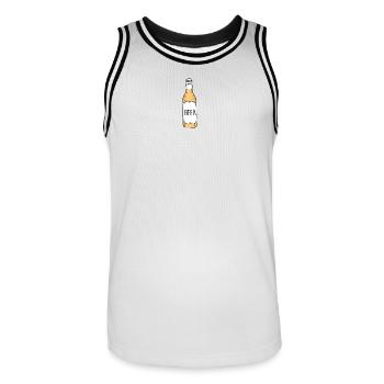 Beer Bottle - Männer Basketball-Trikot - Weiß/Schwarz - Vorne - AI Model Male 185 dark (185cm)