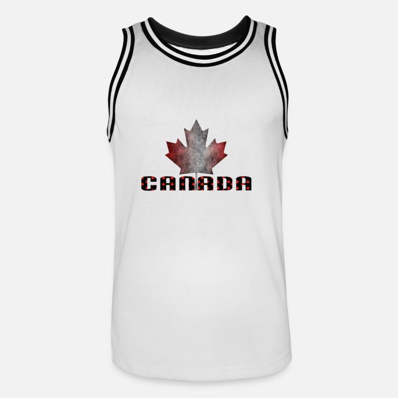 Canada maple leaf - Canada maple leaf - Men's Basketball Jersey - white/black