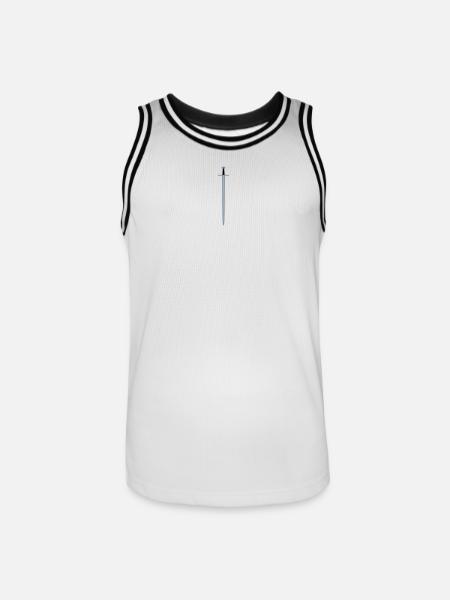 Épée - Maillot de basket Homme - blanc/noir