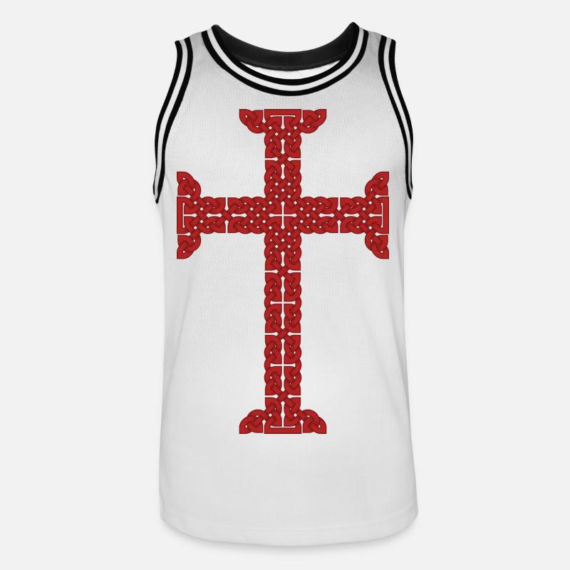 Tempelriddarkorset - Basebollinne herr - vit/svart