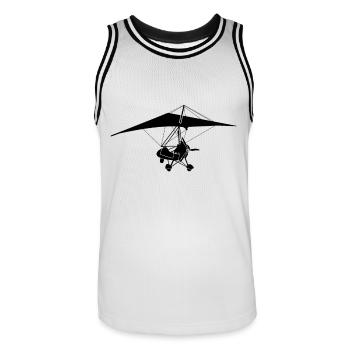 Avion ultraléger - Maillot de basket Homme - blanc/noir - Devant - AI Model Male 185 dark (185cm)