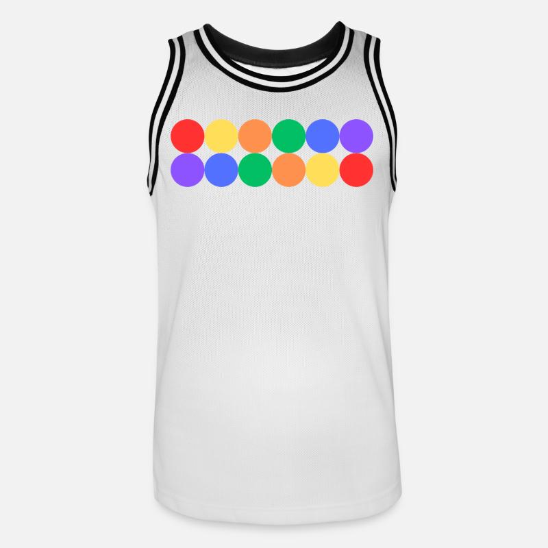 Rainbow Pride - Männer Basketball-Trikot - Weiß/Schwarz