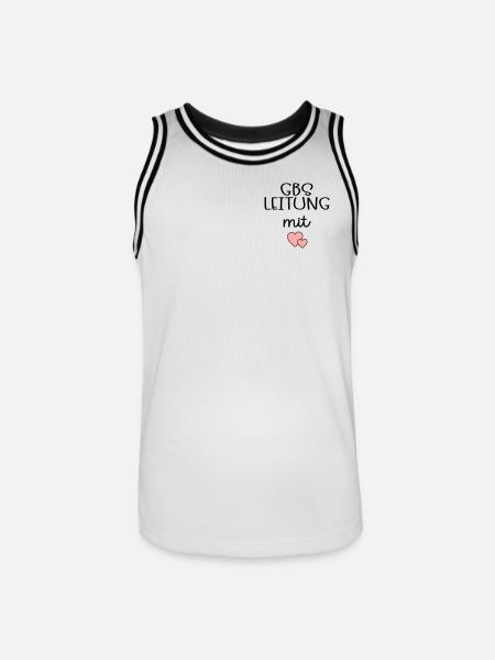 Bildung Betreuung Leitung - Männer Basketball-Trikot - Weiß/Schwarz