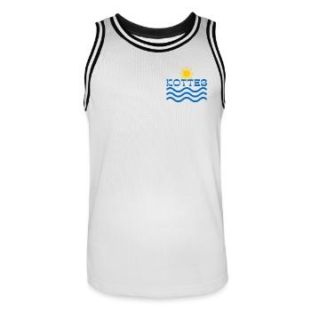 Kottes Sun Waves  - Men's Basketball Jersey - white/black - Front - AI Model Male 185 dark (185cm)