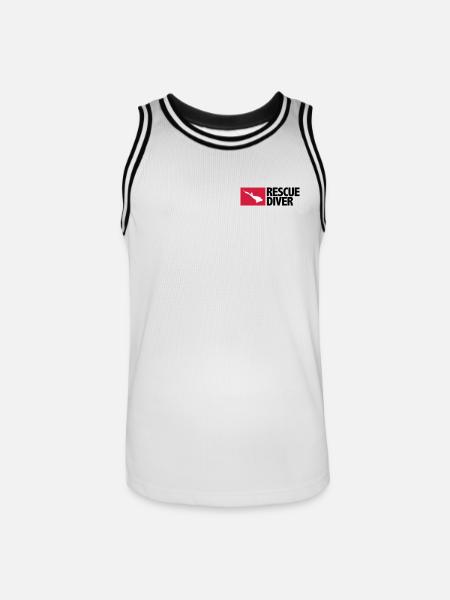Rescue Diver - Maillot de basket Homme - blanc/noir