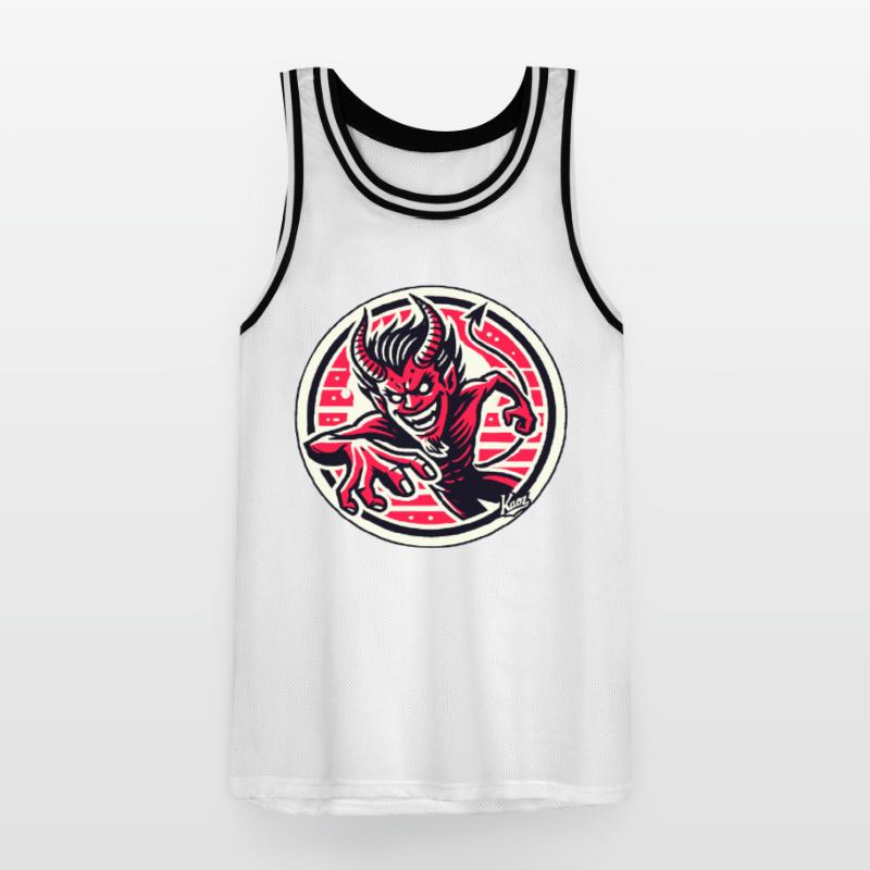 Agile Evil Devilish Devil Devil Devil Men's Basketball Jersey