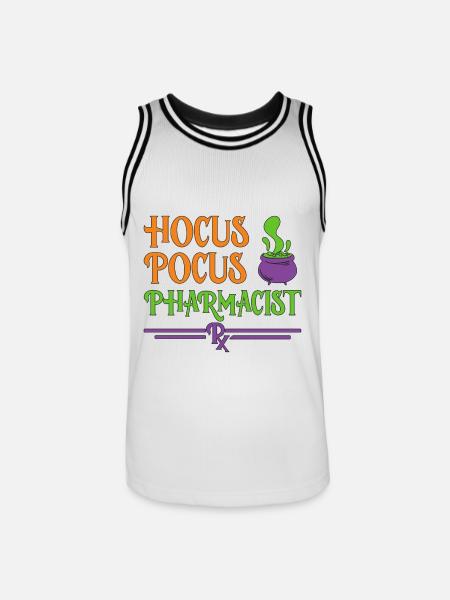 Pharmacist Halloween - Men's Basketball Jersey - white/black